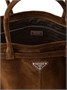 Сумка-тоут Prada из замши, коричневый 20957044