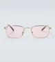 Прямоугольные солнцезащитные очки Miu Miu, Gold Pink 25623275