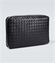 Маленький упаковочный кубик intrecciato Bottega Veneta, черный 5935654