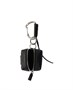 Кожаный брелок для сумки Prada, черный 25346257