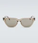 Солнцезащитные очки-бабочки SL 462 Sulpice Saint Laurent, Brown-Brown-Grey 25622576
