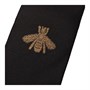 GUCCI Шёлковый галстук с вышивкой пчелы, Black 27943151