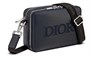 DIOR Кожаный посыльный мешок через плечо мужской морской синий 27927048