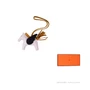 HERMES Ожерелье из овчины унисекс фиолетовое/черное/коричневое, Purple/Black/Brown 27949651