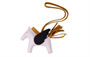 HERMES Ожерелье из овчины унисекс фиолетовое/черное/коричневое, Purple/Black/Brown 27949651
