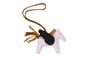 HERMES Ожерелье из овчины унисекс фиолетовое/черное/коричневое, Purple/Black/Brown 27949651