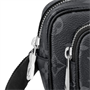 LOUIS VUITTON Кожаная холщовая сумка через плечо малая мужская черная 27972646