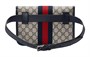 GUCCI Кожаный поясной рюкзак Ophidia синий бежевый 27945528