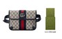 GUCCI Кожаный поясной рюкзак Ophidia синий бежевый 27945528