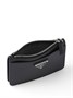 Prada картхолдер из сафьяновой кожи, черный 15676994