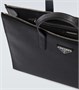 Сумка-тоут из сафьяновой кожи Prada, черный 25628094