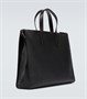 Сумка-тоут из сафьяновой кожи Prada, черный 25628094