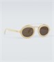 Овальные солнцезащитные очки ff Fendi, белый 5940455