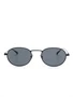 Солнцезащитные очки Saint Laurent Eyewear в овальной оправе, черный 22122498