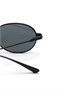 Солнцезащитные очки Saint Laurent Eyewear в овальной оправе, черный 22122498