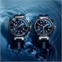 Часы мужские Tambour Street Diver, автоматический, 44 мм, сталь Louis Vuitton, синий 22190750