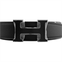 HERMES Мужской ремень из телячьей кожи черный, Black 27947686