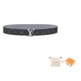 Мужской ремень Louis Vuitton, черный/серый 10443474