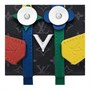 LOUIS VUITTON Сумка Keepall из лакированного полотна с кожаной отделкой, украшение и брелок, аксессуар унисекс разноцветный 27973606