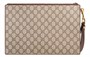 GUCCI Холщовая сумка с кожаным клатчем мужская бежевая/эбеновая 27943389