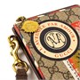GUCCI Холщовая сумка с кожаным клатчем мужская бежевая/эбеновая 27943389