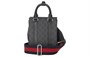 GUCCI Миниатюрная мужская сумка через плечо из кожи и текстиля GG Supreme черный 27944678