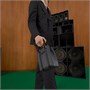 GUCCI Миниатюрная мужская сумка через плечо из кожи и текстиля GG Supreme черный 27944678
