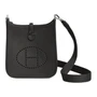 HERMES Сумка через плечо Evelyne Clemence из кожи коровы унисекс тёмная бронза 27948377