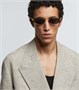 Овальные солнцезащитные очки Sardine Bottega Veneta, Gold-Gold-Grey 25623484