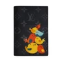 LOUIS VUITTON Кожаный паспортник для мужчин черный серый, Chicken 27972937