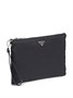 Prada сумка-клатч Re-Nylon с треугольным логотипом, черный 15691814