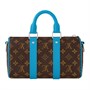 LOUIS VUITTON Сумка из лакированного полотна на плечо через плечо мужская синяя и коричневая 27972816