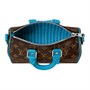 LOUIS VUITTON Сумка из лакированного полотна на плечо через плечо мужская синяя и коричневая 27972816