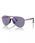 Мужские солнцезащитные очки, PS 53ZS PRADA LINEA ROSSA, серебро 17571488
