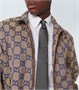 Шелковый галстук с жаккардовым узором Horsebit Gucci, Black/Dark Grey 25636513