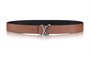 Мужской ремень Louis Vuitton, черный/коричневый 10443819