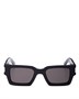 Квадратные солнцезащитные очки, 50 мм Saint Laurent, цвет Black 6760704