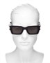 Квадратные солнцезащитные очки, 50 мм Saint Laurent, цвет Black 6760704