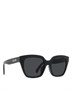 Квадратные солнцезащитные очки Monochroms, 56 мм CELINE, цвет Black 6760787