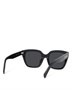 Квадратные солнцезащитные очки Monochroms, 56 мм CELINE, цвет Black 6760787
