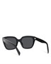 Квадратные солнцезащитные очки Monochroms, 56 мм CELINE, цвет Black 6760787