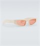 Прямоугольные солнцезащитные очки Gucci, белый 5938810