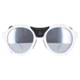 Круглое белое черное кожаное серое серебряное зеркало ML0046 Moncler, белый 7010657