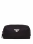 Prada несессер с логотипом, черный 15685014