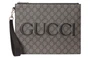 GUCCI Верховная холщовая сумка клатч мужская серая и черная 27946008