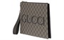 GUCCI Верховная холщовая сумка клатч мужская серая и черная 27946008