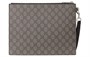 GUCCI Верховная холщовая сумка клатч мужская серая и черная 27946008