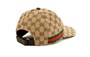 Бейсболка original gg canvas baseball hat with web 'original gg' Gucci, бежевый 21165483