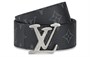 LOUIS VUITTON Кожаный ременный ремень из коровьей кожи шириной 4 см, Black 27972961