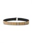 Двусторонний ремень в клетку Vintage Check с монограммой Burberry, бежевый 11698072